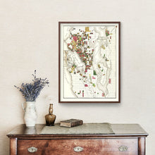 Load image into Gallery viewer, Vintage Map of Seattle, Washington 1890
