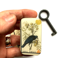 Load image into Gallery viewer, Firefly Notes - Crow Tin, Shiny Things Tin: Small
