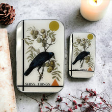 Load image into Gallery viewer, Firefly Notes - Crow Tin, Shiny Things Tin: Small
