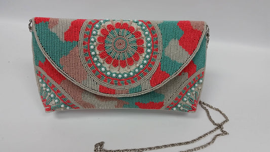 Ricki designs - BEADED CAMOFLAGE CLUTCH #1244841