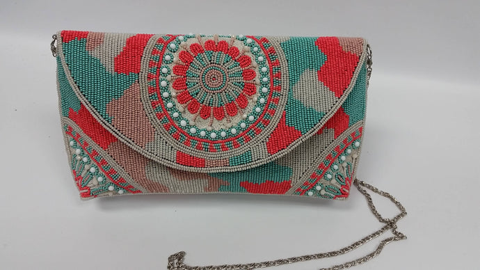 Ricki designs - BEADED CAMOFLAGE CLUTCH #1244841