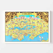 Load image into Gallery viewer, Vintage Map of Seattle, Washington 1974
