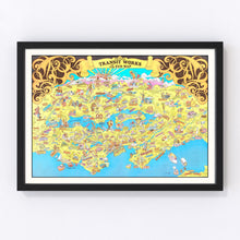 Load image into Gallery viewer, Vintage Map of Seattle, Washington 1974
