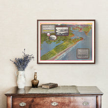 Load image into Gallery viewer, Vintage Map of North Beach Washington, 1918
