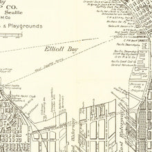Load image into Gallery viewer, Vintage Map of Seattle, Washington 1920
