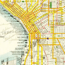Load image into Gallery viewer, Vintage Map of Seattle, Washington 1924
