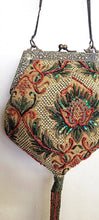 Load image into Gallery viewer, Ricki designs - VINTAAGE CORAL TAPESTERY TASSEL BAG

