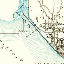 Load image into Gallery viewer, Vintage Map of Seattle, Washington 1894
