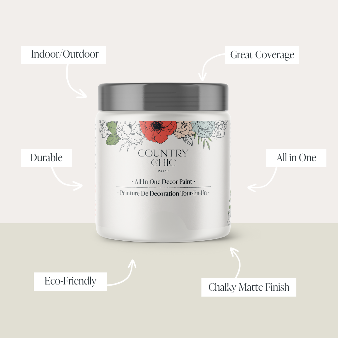 Country Chic Paint - Ethereal Mist - Chalk Style Paint for Furniture & Home Decor: Pint (16 oz)