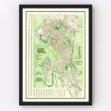 Load image into Gallery viewer, Vintage Map of Seattle, Washington 1913
