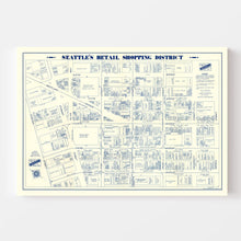 Load image into Gallery viewer, Vintage Map of Seattle, Washington 1930
