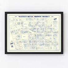 Load image into Gallery viewer, Vintage Map of Seattle, Washington 1930
