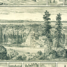 Load image into Gallery viewer, Vintage Map of Spokane Falls, Washington 1880
