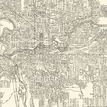 Load image into Gallery viewer, Vintage Map of Spokane, Washington 1920
