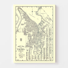 Load image into Gallery viewer, Vintage Map of Tacoma, Washington 1920
