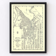 Load image into Gallery viewer, Vintage Map of Tacoma, Washington 1920
