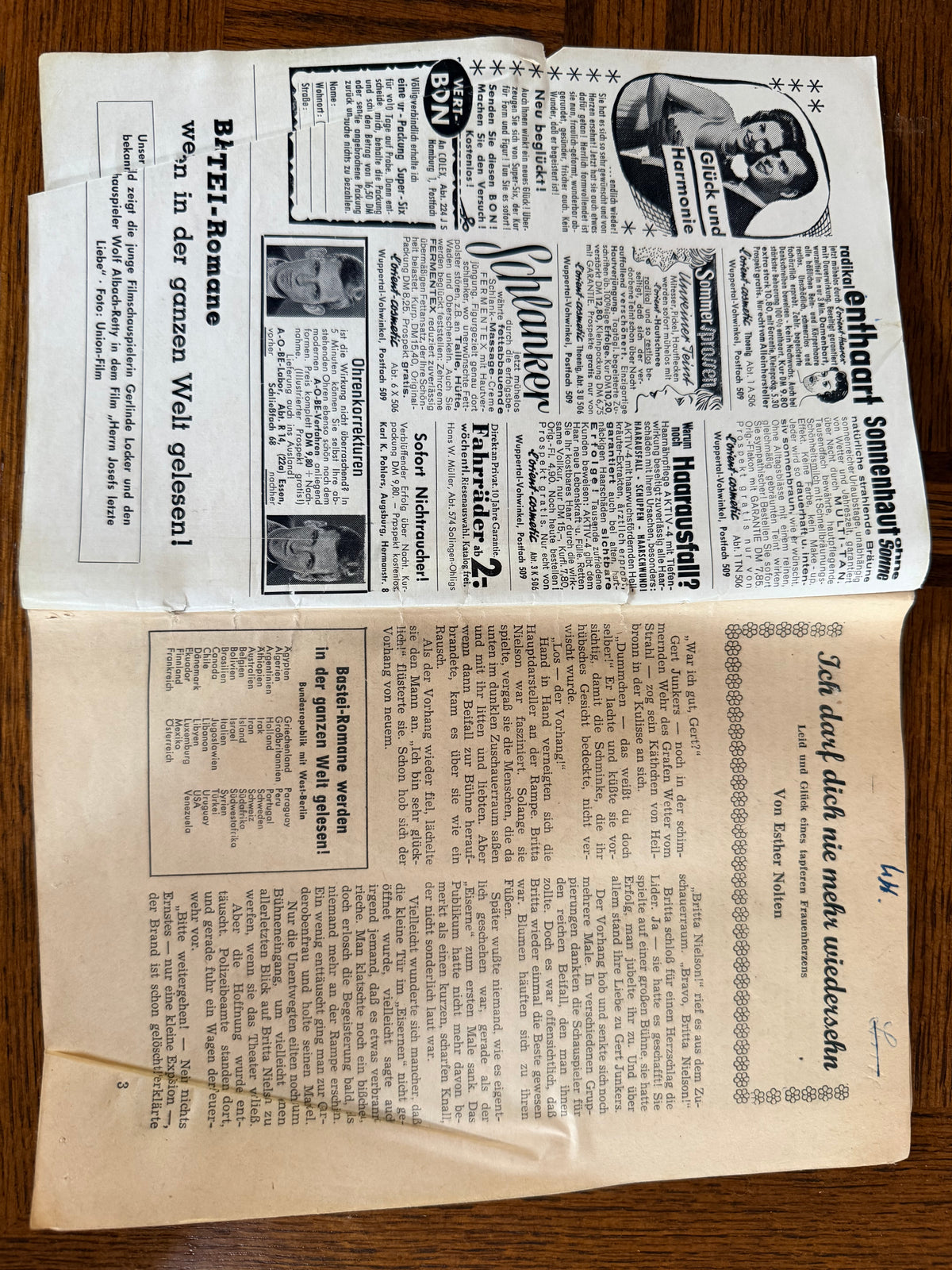 Vintage Bastei Florentine-Roman No. 392 – Ich darf dich nie mehr wiedersehn