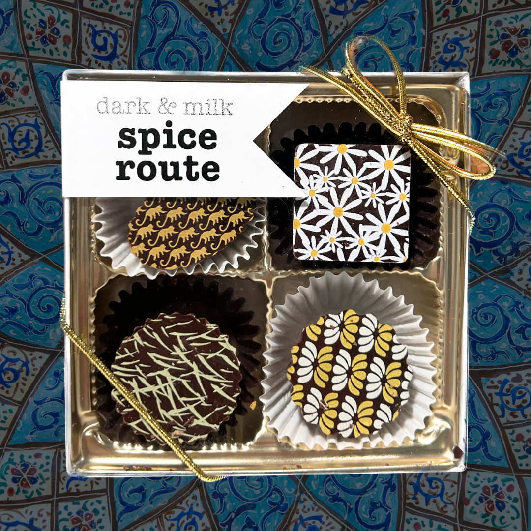 The Xocolate Bar - Spice Route Bon Bons, 4pc chocolate box by The Xocolate Bar