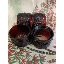 Load image into Gallery viewer, 1970s Ruby Red Avon Napkin Holders Set of 4
