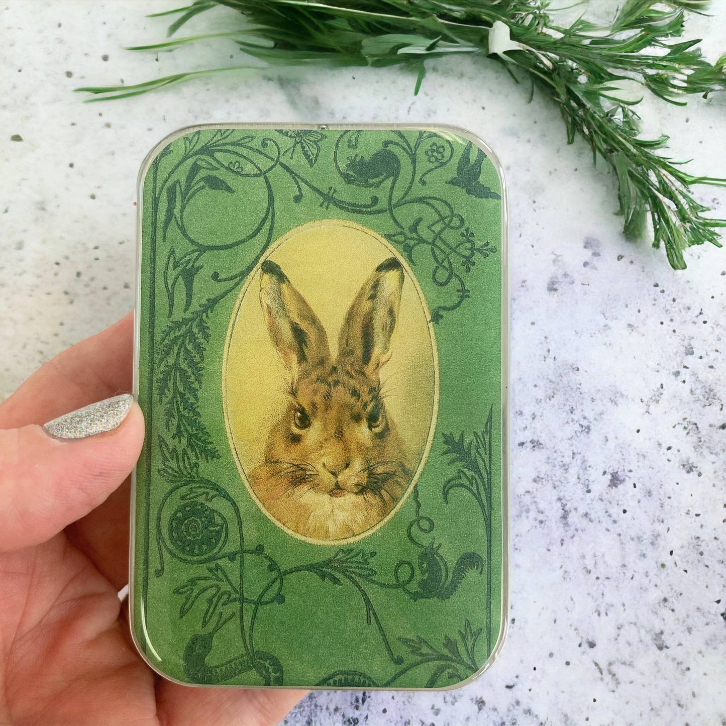 Firefly Notes - Bunny notions tin, stitch marker tin: Small
