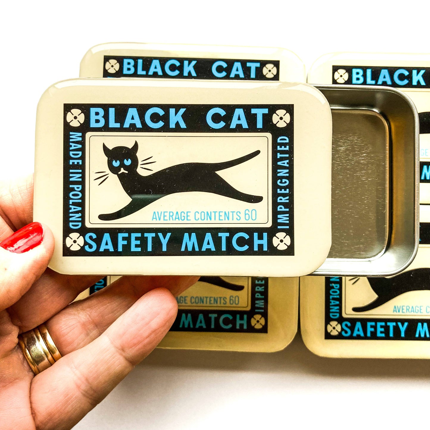 Firefly Notes - Black cat notions tin: Small