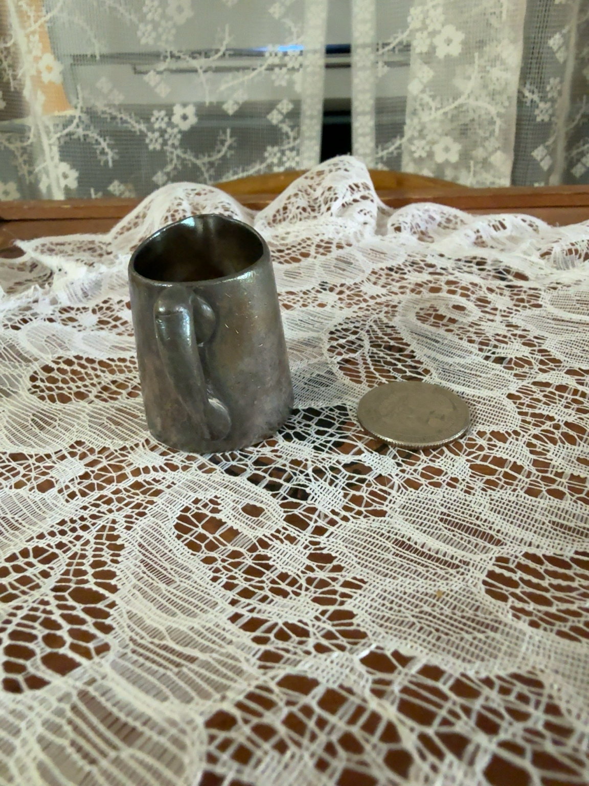 Vintage German Kaufhof Miniature Silverplate Creamer – 0.02 Liter