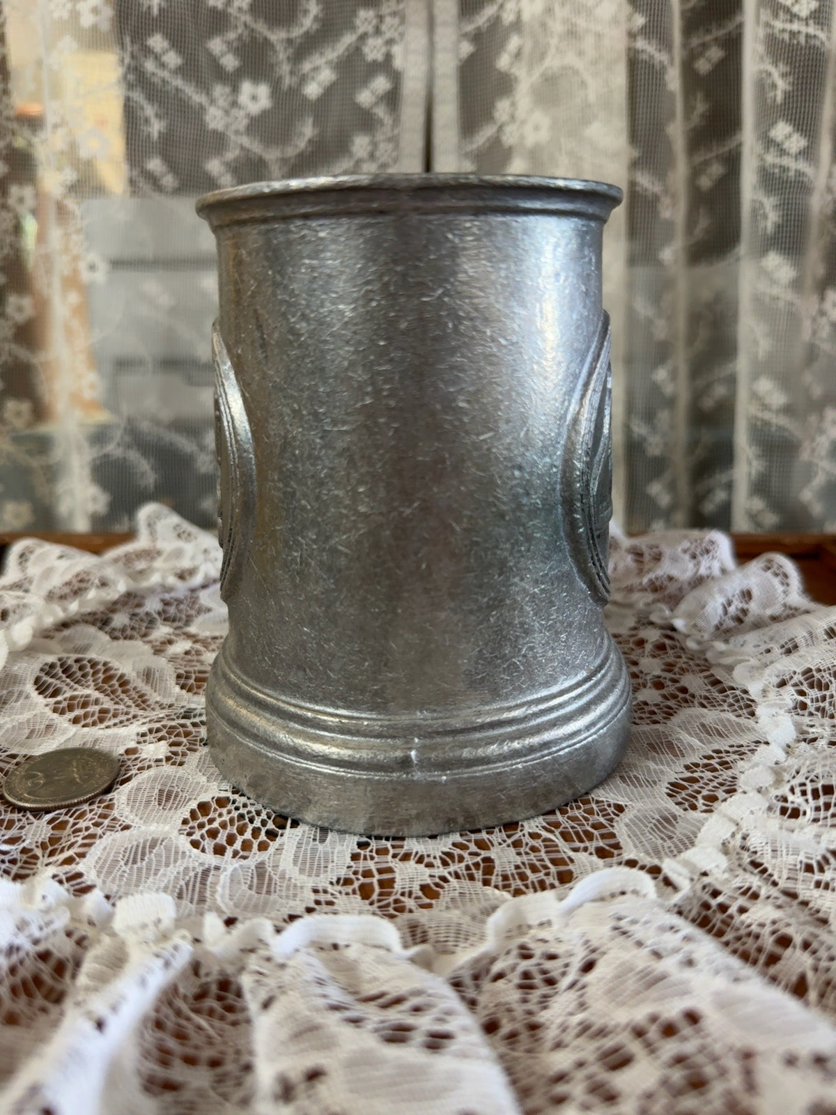 Vintage Cast Aluminum “Ram Pub” Tankard Mug with Ram Emblem