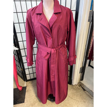 Load image into Gallery viewer, Vintage London Towne Pink Lavender Light Double Breasted Trench Style Rain Coat
