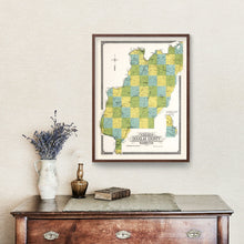 Load image into Gallery viewer, Vintage Map of Douglas County, Washington 1915
