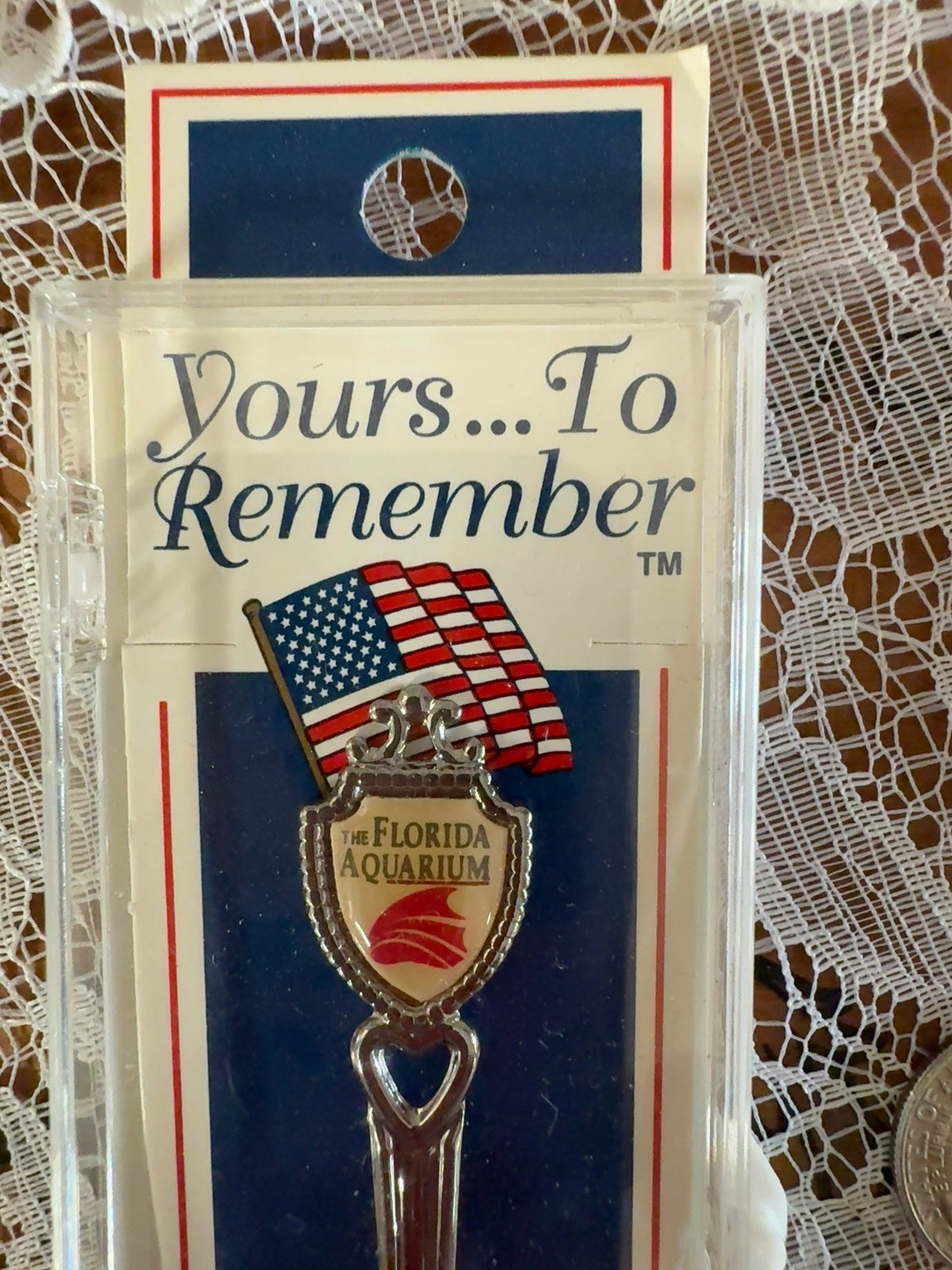 Vintage Florida Aquarium Souvenir Spoon in Original Package – Made in USA
