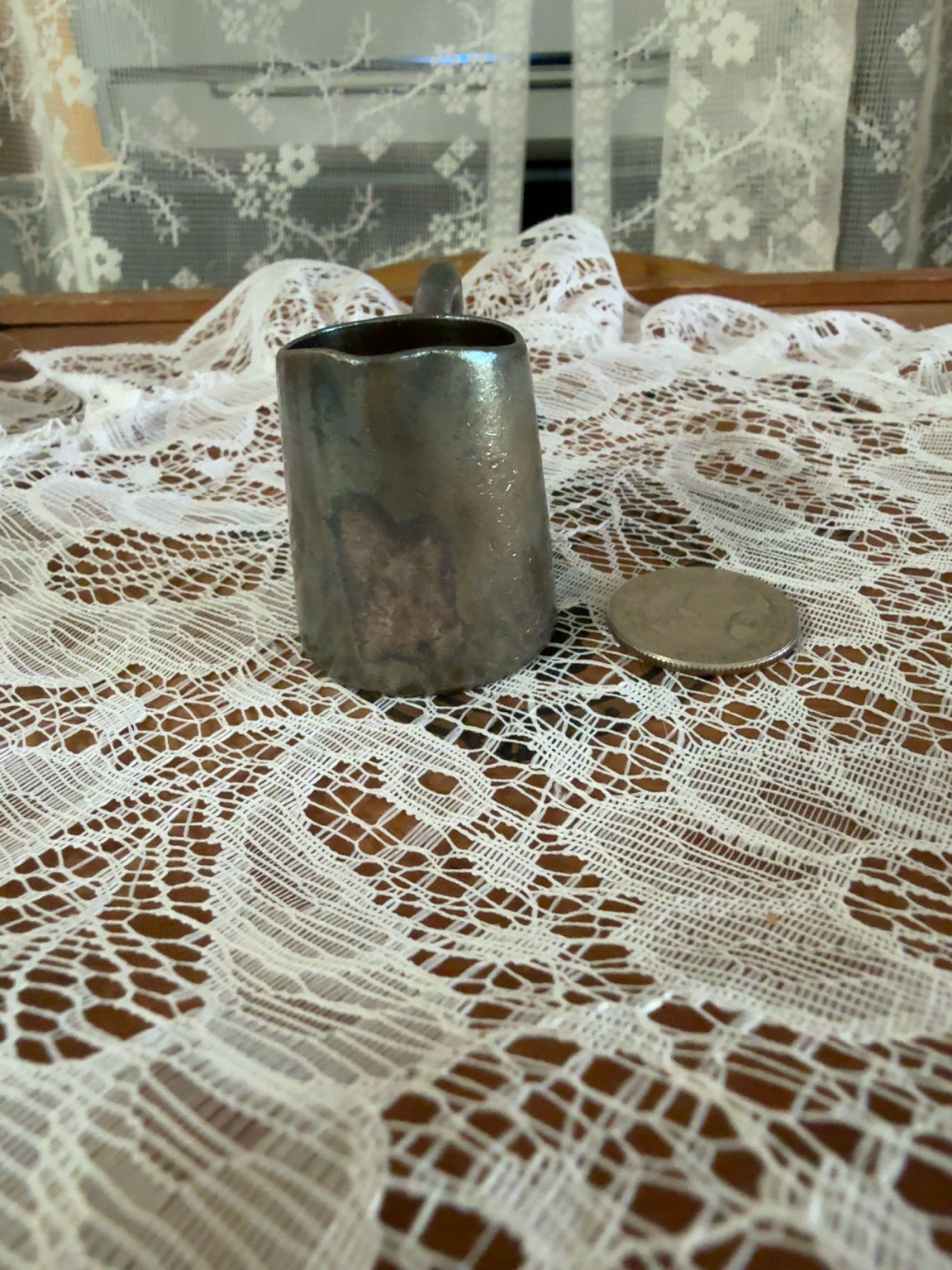 Vintage German Kaufhof Miniature Silverplate Creamer – 0.02 Liter