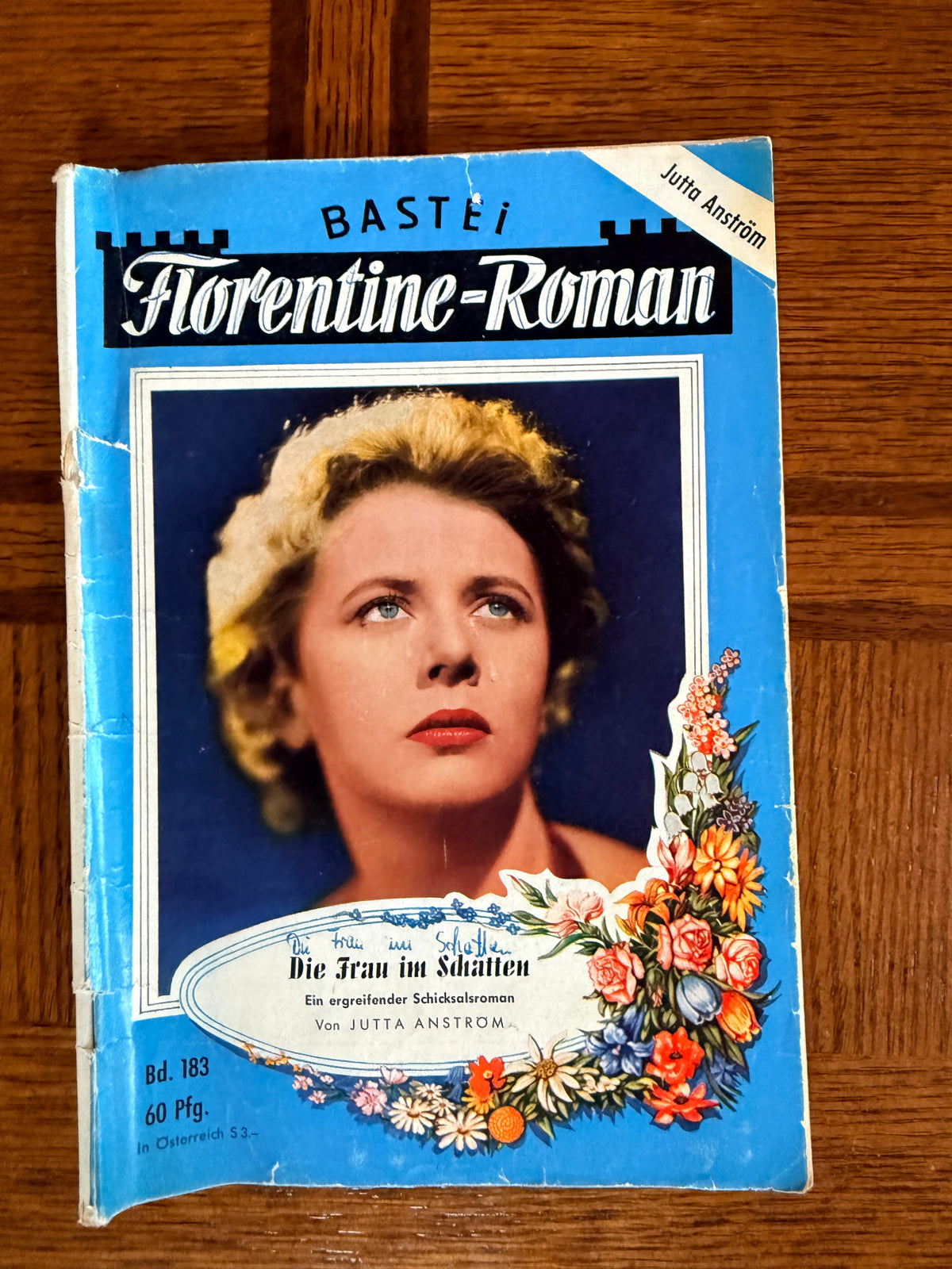 Vintage Bastei Florentine-Roman 183 Die Frau im Schatten German Pulp