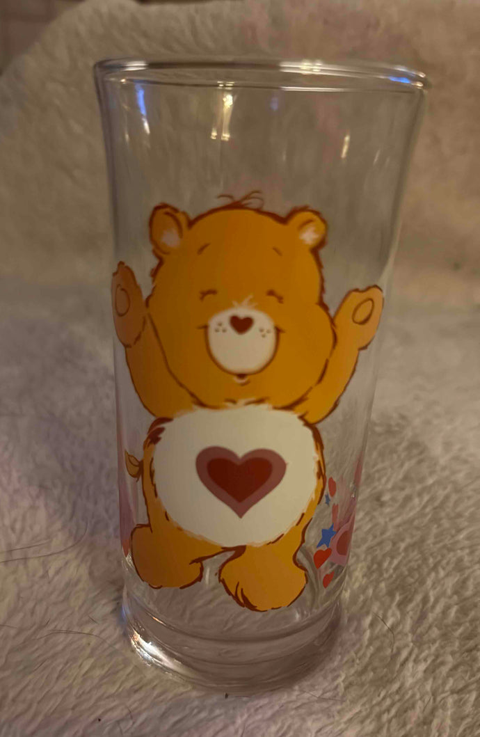 1983 Pizza Hut Care Bears Tenderheart Bear Glass Tumbler