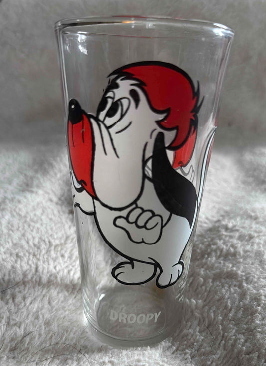 Vintage 1975 Pepsi Collector Series Glass Tumbler Featuring Droopy