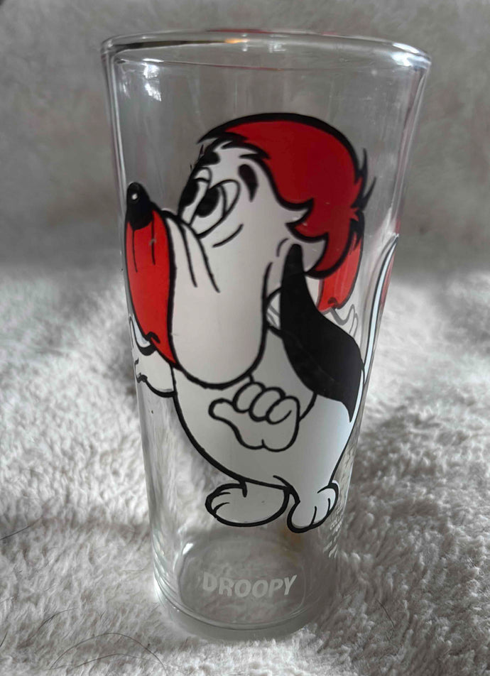 Vintage 1975 Pepsi Collector Series Glass Tumbler Featuring Droopy