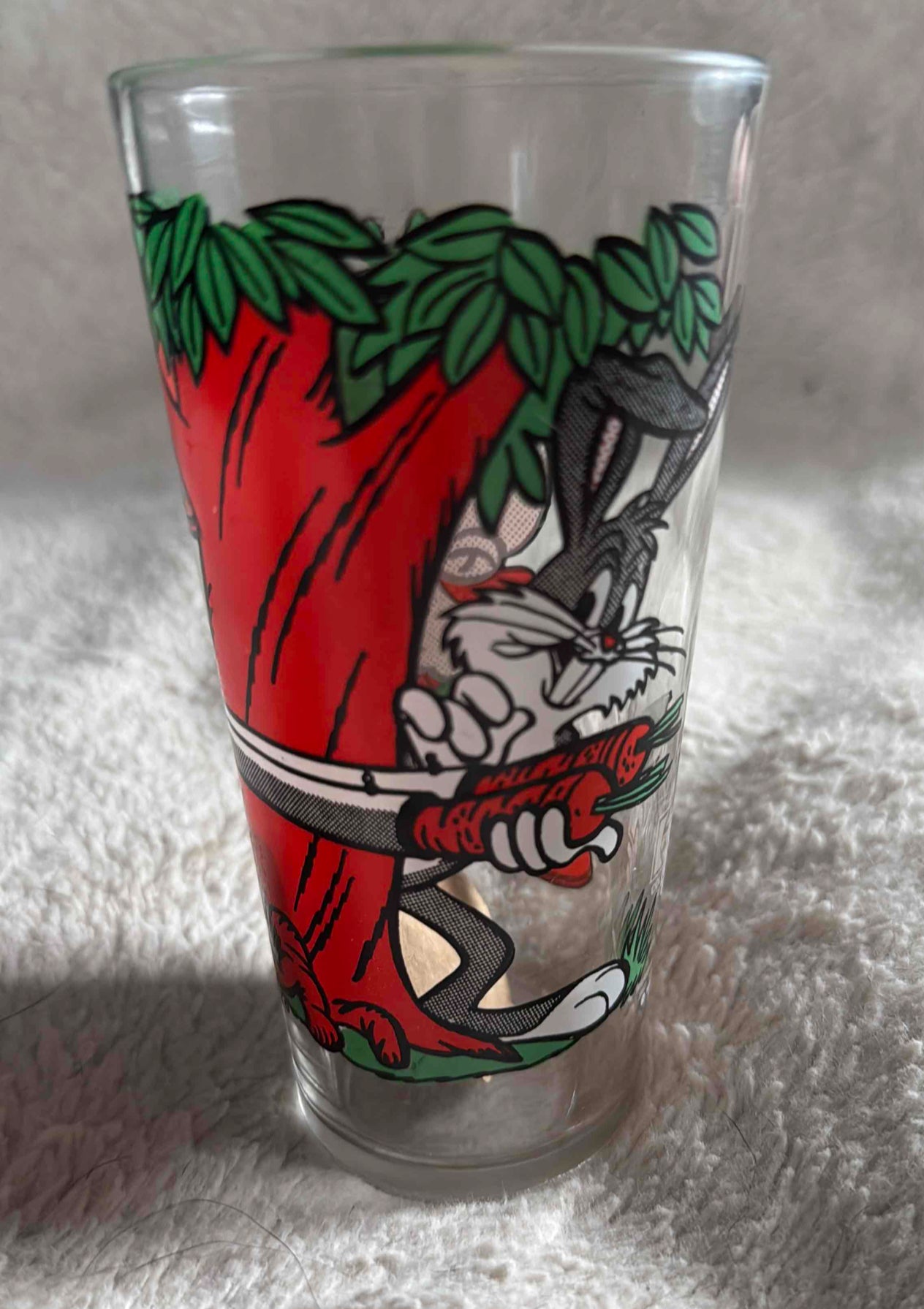 1970s Vintage Pepsi Collectible Looney Tunes Glass Tumbler "Bugs Bunny"