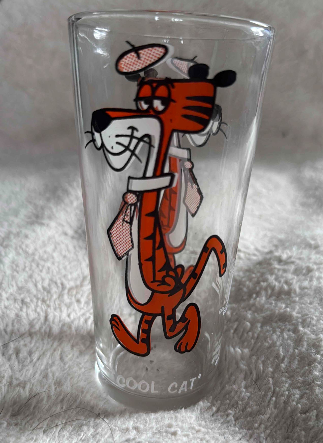 1973 Vintage Pepsi Collectible Looney Tunes Glass Tumbler "Cool Cat"