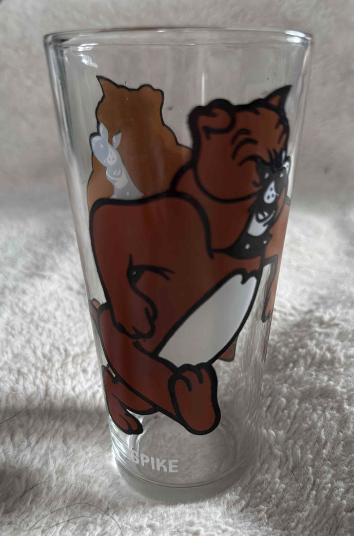 Vintage 1975 Pepsi Collector Series Glass Tumbler Featuring Spike from Tom and Jerry
