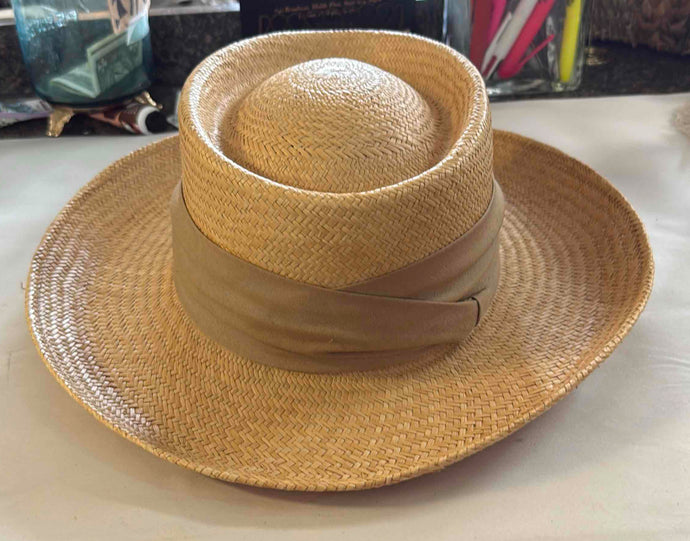 Modern Straw Boater Hat