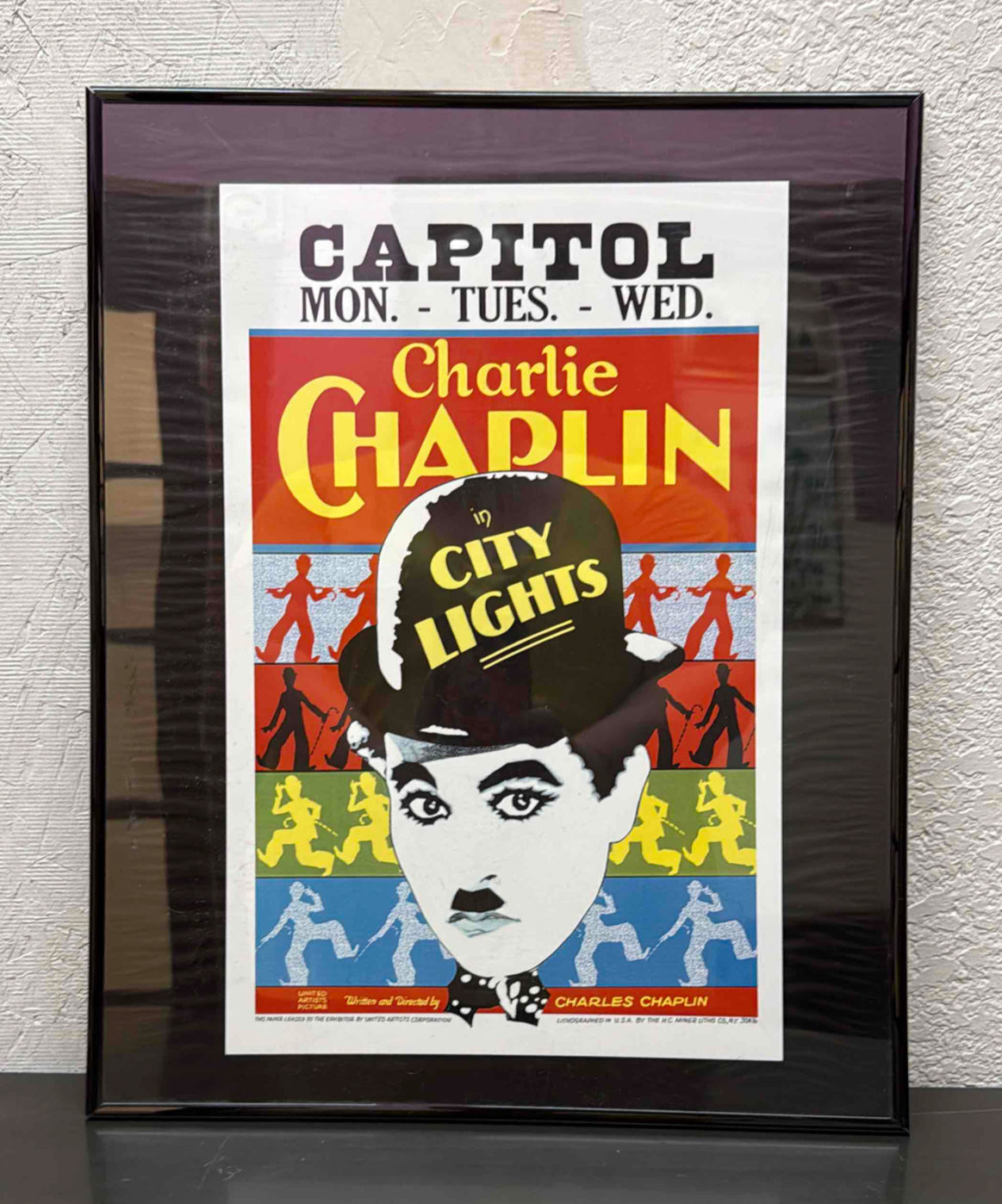 Vintage Reprint Poster for Charlie Chaplin's "City Lights."