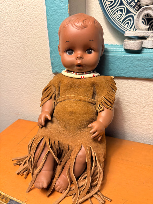 1960s Vintage Native American Style Doll
