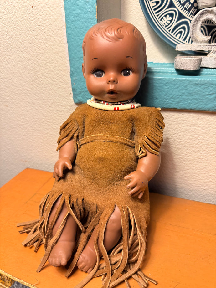 1960s Vintage Native American Style Doll