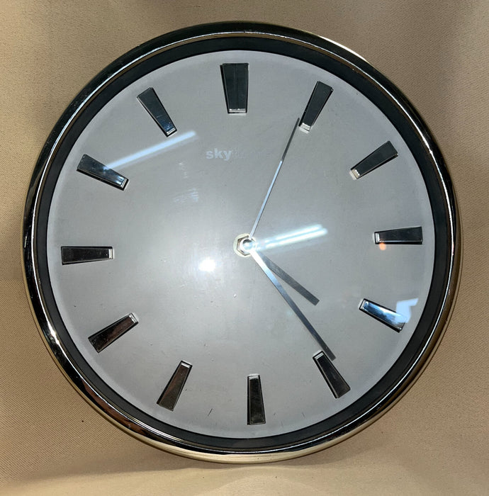 Sky Timer Grey Plastic Clock