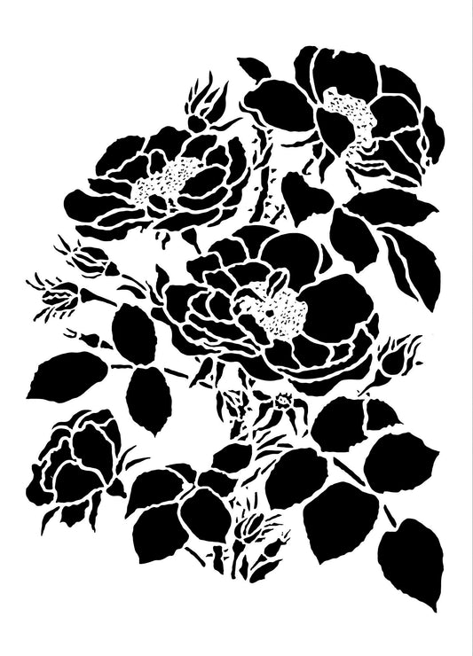 Posh Chalk Stencil Lovely Lush Posey 25x33cm