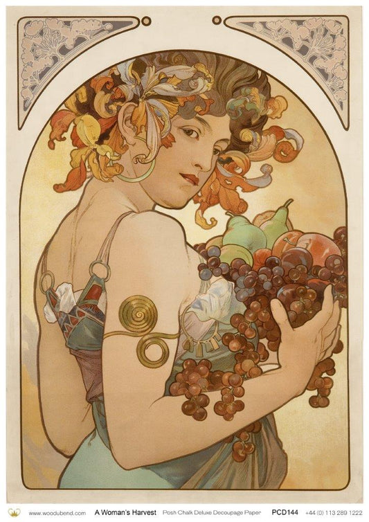 A Woman’s Harvest Posh Chalk Deluxe Decoupage - A3 11-3/4 x 16-1/2 in