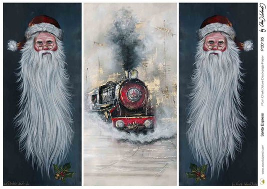 Santa Express (A3) Posh Chalk Deluxe Decoupage By Chris Leloudis Posh Chalk Deluxe Decoupage By Chris Leloudis Posh Chalk Deluxe Decoupage - A3 17x12x.02