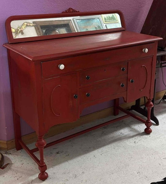 Antique Victorian Vanity with Mirror from Late 1800s Early 1900s