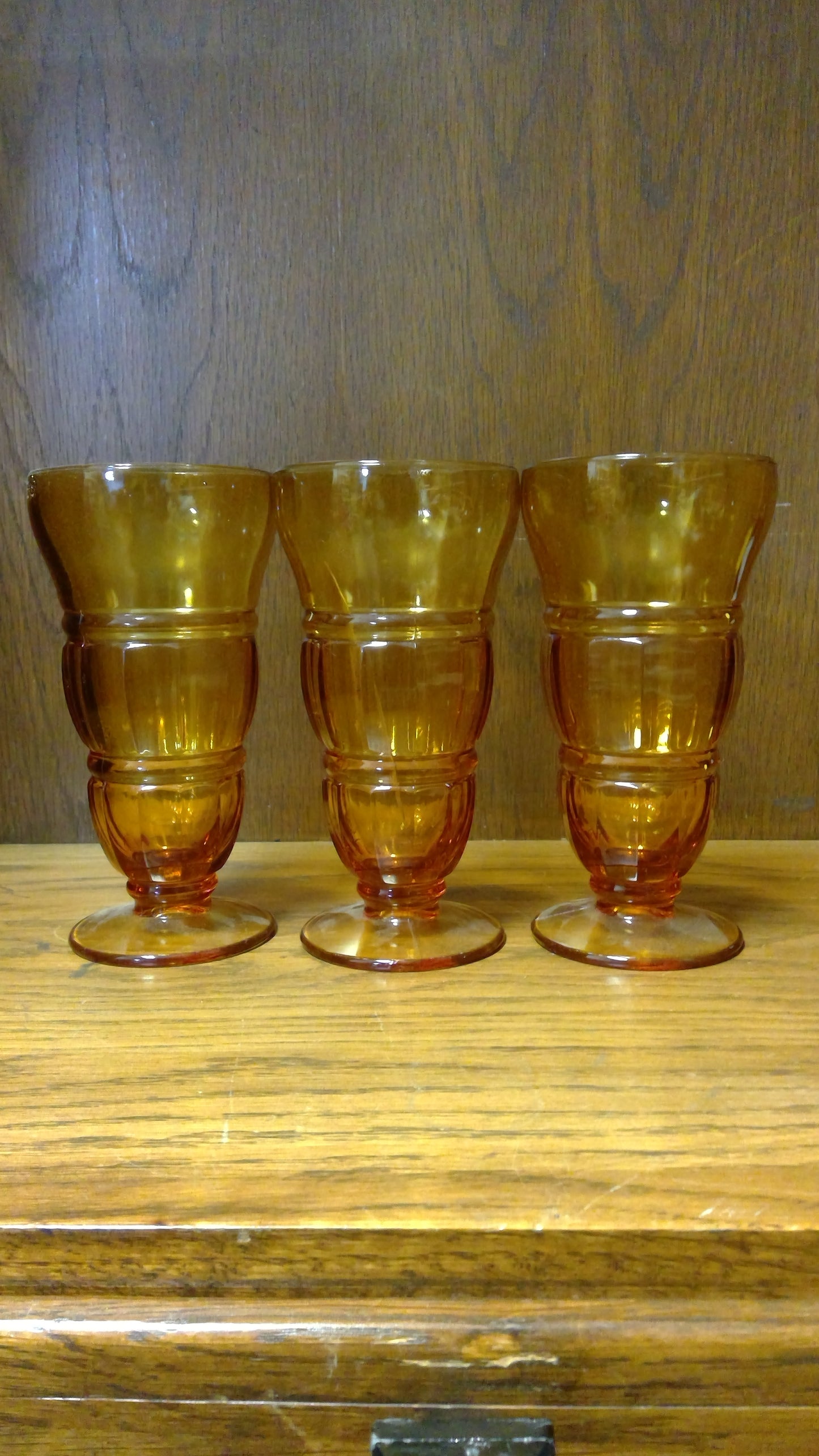3pc Soda Fountain Glasses
