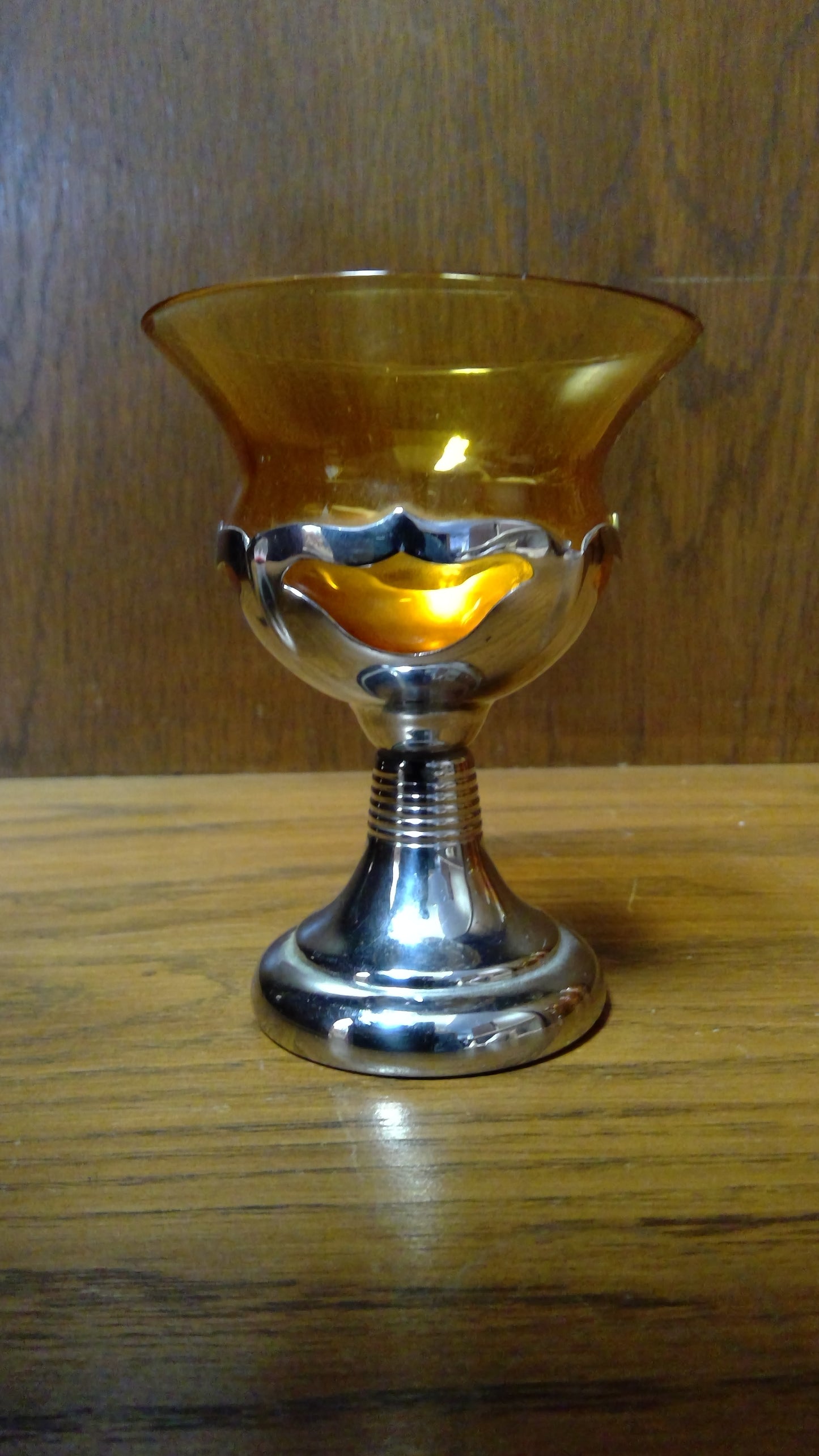 Vintage Amber Mini glass