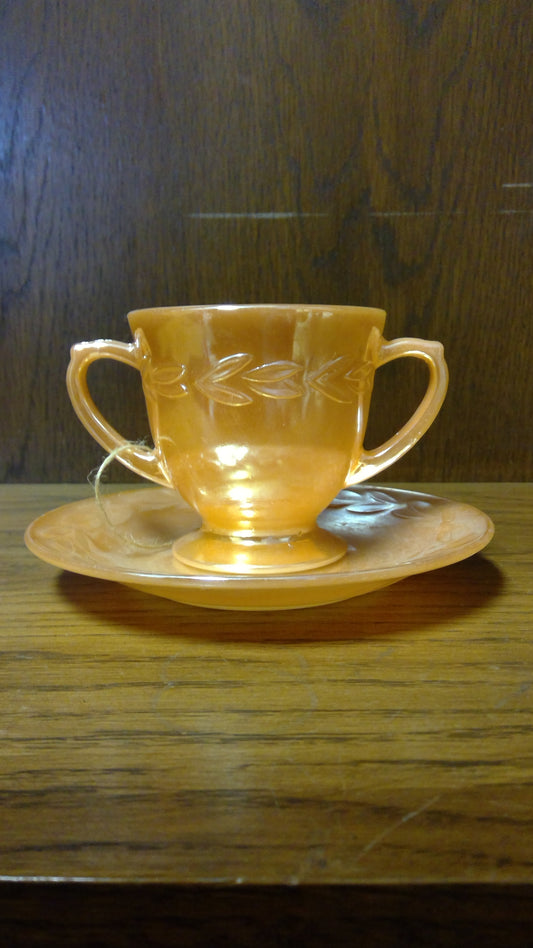 2pc Peach luster set